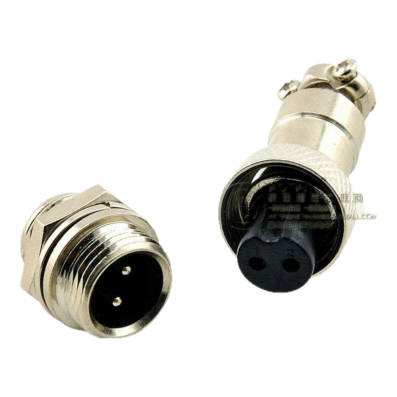 桥田|2PIN 12mm GX12-2芯 航空插头 电缆连接器 插头+插座 5对-淘宝Taobao | 天猫Tmall