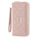 Double zipper long Korean style mobile phone bag for women