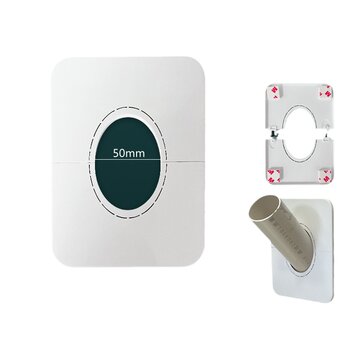 Wall row cover, air conditioning pipe oblique hole decorative cover