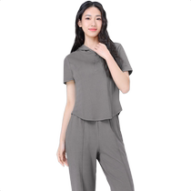 (Recommended by Sister K) Camel Yoga Suit Summer Casual Hooded Suit Womens Breathable Fitness Two-piece Set