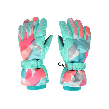 Children's ski gloves winter for men and women plus velvet and thickening