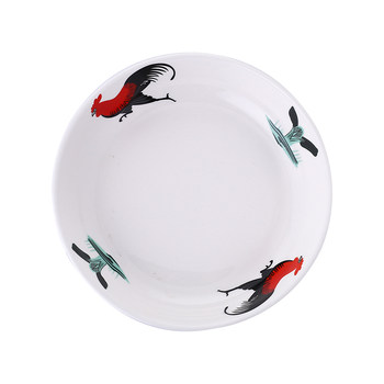 Nostalgic classic rooster ceramic restaurant home practical plate
