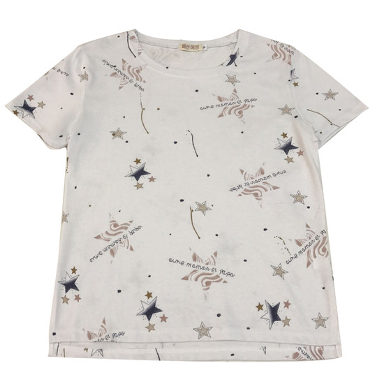 Regular big sale cotton women's Korean style loose short sleeves