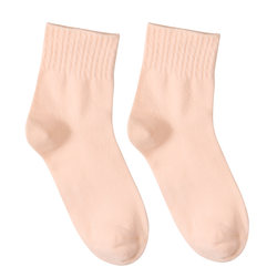 8 pairs of women's mid-tube cotton socks spring, autumn and winter women's scented cotton socks mid-length waist breathable solid color non-stinky feet can't afford balls