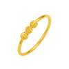 Saturday blessing gold ring women's price 5G gold national trend hand ornaments bright gold bead ring infinite gold holiday gift