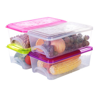 冰箱收纳盒抽屉式保鲜盒食品盒冷冻盒厨房宿舍家用保鲜塑料储物盒