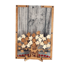 Creative Maple Customized Annual Meeting Sign-in Board Kindergarten Graduation Signature Frame Maple Leaf Wood Chip Signature Blessing Book