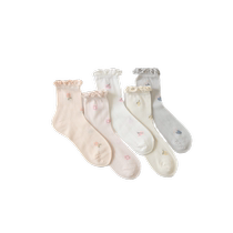 Confinement socks spring and autumn wide mouth socks sweat-absorbent breathable sleep cotton socks womens postpartum summer thin loose mouth maternity socks