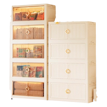 Installation-free storage cabinet large-capacity storage cabinet household baby folding plastic cabinet baby clothing multi-layer storage cabinet
