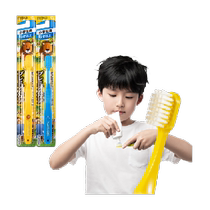Huibaishi childrens toothbrush imported 6 to 12 years old soft bristles special ultra-fine soft bristles for tooth replacement period random color 2 pack