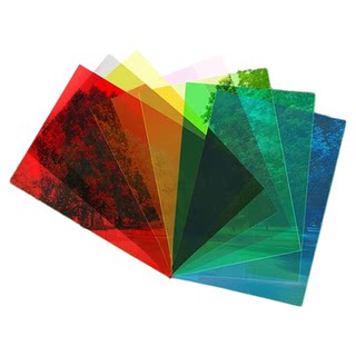 Colored cellophane kindergarten color recognition handmade art paper