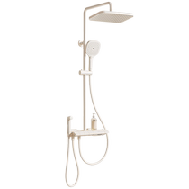 Wrigley 40 bathroom home shower set cream white hot and cold shower thermostatic piano key flower sunbathing