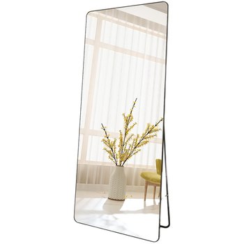 ກະຈົກເຕັມຄວາມຍາວ dressing floor-standing mirror home wall-mounted wall-mounted Internet Celebrity girls' bedroom wall-mounted fitting mirror glass folding