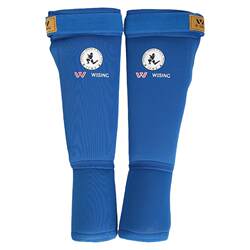 Jiurishan Muay Thai Integrated Shin Guards and Instep Guards, Ifma Certified, for Sanda Fighting Training, Leg Guards and Ankle Guards