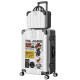 Cartoon animation travel trolley case lightning delivery