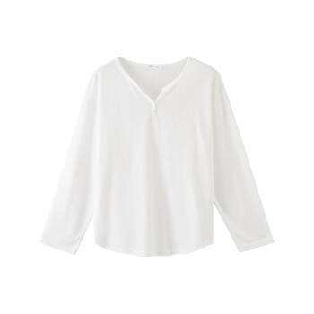 Sanfu ແມ່ຍິງພາກຮຽນ spring ພື້ນຖານ loose blouse ເສື້ອດ່ຽວດ່ຽວເປີດປຸ່ມ v-neck ວ່າງເທິງສໍາລັບແມ່ຍິງ 510302