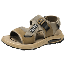 Bull family sandals mens summer outer wear non-slip anti-odor sports soft-soled driving outdoor Roman beach sandals and slippers