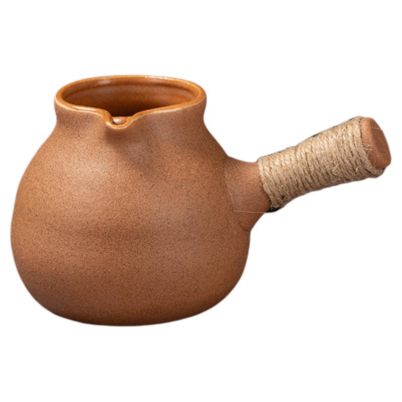 Earthen clay pots for cooking tea by the stove, produced by the manufacturer