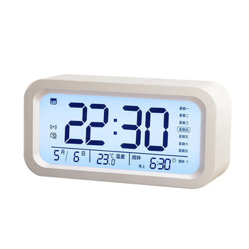 Alarm clock, student-specific wake-up artifact clock, multi-functional smart electronic children's clock, men's powerful charging model