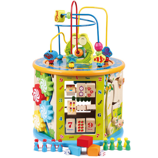 Large Bead Wrapping Treasure Box Toy Early Education Bead Wrapping