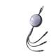 Liemo three-in-one charging cable telescopic data cable one-to-three fast charging cable three-head 100W fast charging is suitable for Apple and Huawei Android type-c car storage cable USB mobile phone tablet universal