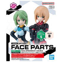 (Self-operated) Bandai assembled model 30MS facial accessories replacement face expression set 5 6 color matching B C