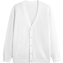 GXG Men's Wear Shopping Mall Same Style White Lightweight Easy-Care Sweater Cardigan Sweater Jacket GEX13014353