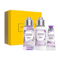 (Customized gift box) LOccitane White Lavender Travel Pack Three-piece Set 160ml Portable Travel Pack