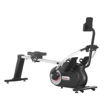 Sunny rowing machine simulates sculls to exercise shoulders, neck and back