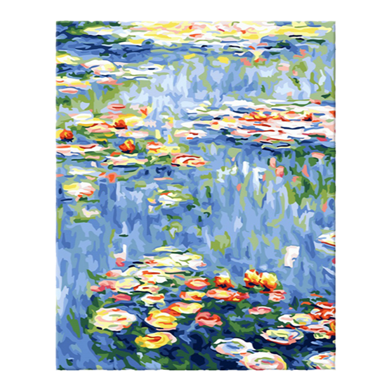 羊　油彩画 数字油画名画莫奈睡莲手工制作画画填色diy治愈油彩画丙烯画手绘