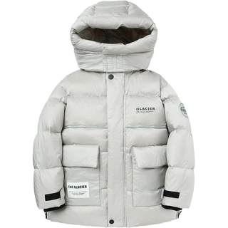 Balabala boys' down jacket autumn and winter thickened heat storage big children's jacket anti-season hooded tooling trend