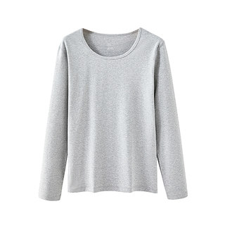 蝶安芬女士秋衣单件上衣女纯棉加厚保暖内衣冬季肉肤色内搭打底衫