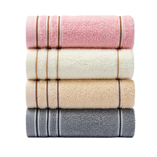 4 pack Jialiya towel pure cotton 100% cotton soft face towel adult household bathing absorbent men's and women's face towel