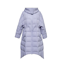 Islay silhouette down jacket womens shopping mall winter clothing mid-length high-end hooded cold-proof fashionable design jacket