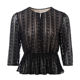 Mingshilu ສາມສ່ວນສີ່ແຂນ lace pullover ປອມສອງຕ່ອນ