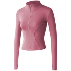 Thin sun protection clothing for women, professional yoga jacket, slim fitness quick-drying clothing, sports top, zipper cardigan, running summer