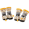 Hippie dog all-season waterproof all-over printed high-top soft-soled shoes