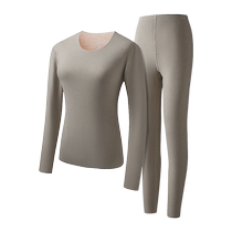 Carre Kenbt thermal underwear womens mulberry silk wool thickened velvet German velvet winter heating thermal clothing