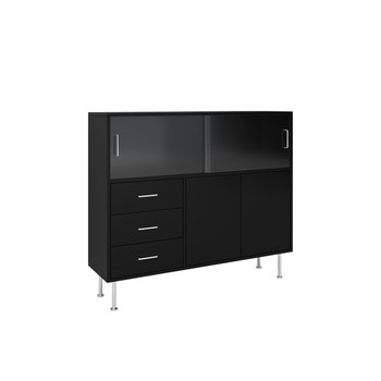 Retro sideboard glass wine cabinet low cabinet storage cabinet