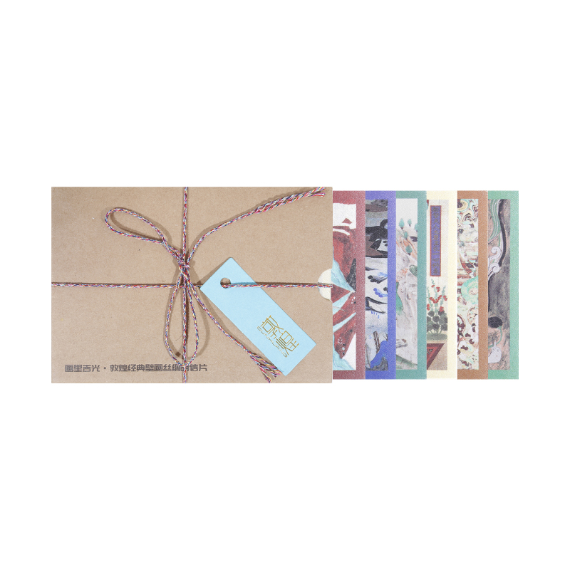 Dunhuang Academy Classic Mural Silk Postcard