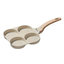 British Mingjue Fried Egg Burger Machine Frying Pan Non-Stick Pan Household Four-Hole Breakfast Pan Egg Frying Tool Pancake Pan