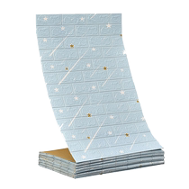 Wallpaper self-adhesive 3D three-dimensional self-adhesive wall stickers waterproof and moisture-proof bedroom warm childrens room background decorative foam wallpaper