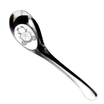 304 stainless steel spoon for household soup to deepen flat bottom
