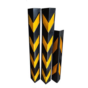 Thickened anti-collision corner guards with high intensity reflective warning