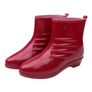 Fashionable water boots, car wash water shoes, women's short boots