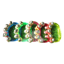 Colorful transparent string bells kindergarten dance hand bells childrens Orff musical instrument grasping educational bell toy