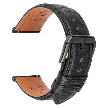 Quick-release leather strap made of maxi calfskin
