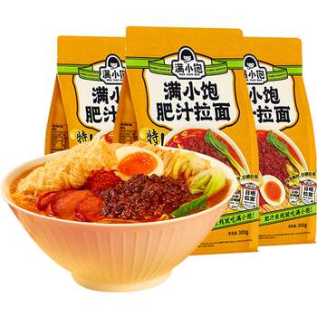 Manxiaopo fat sauce ramen 300g*3 bags of japanese noodles