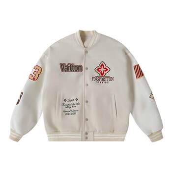 Fdr official store diamond embroidered baseball jacket