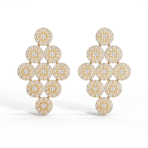 New product] APM Soleil gold earrings with pendant design personalized and versatile earrings gift holiday gift